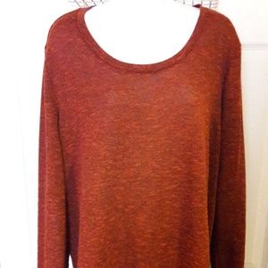 Burnt orange mid sleeve sweater
